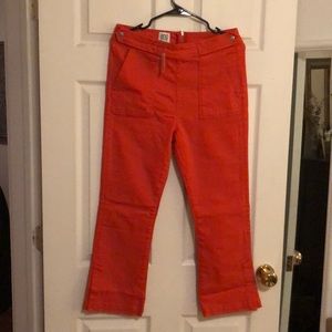 BDG coral cropped jeans